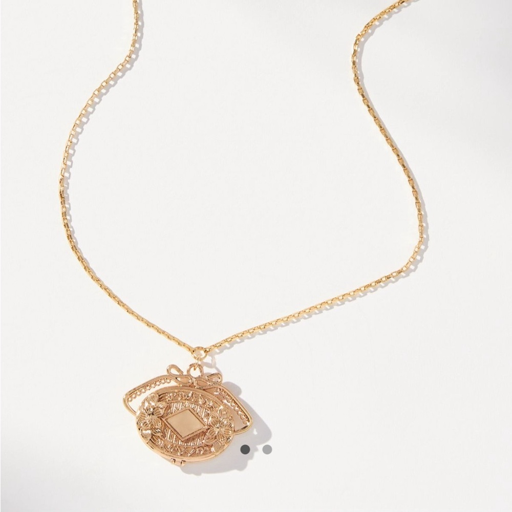 Anthropologie Locket Pendant Necklace
